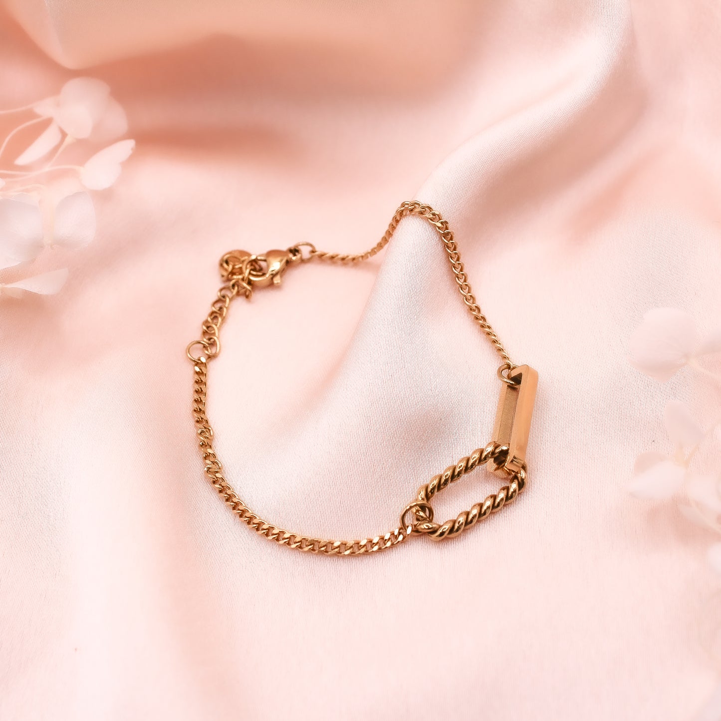 Bracelet maillons entrelacés