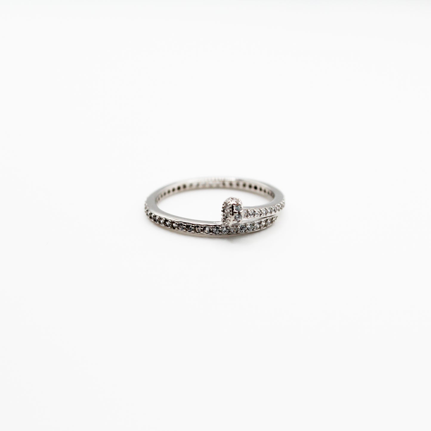Bague spirale clou