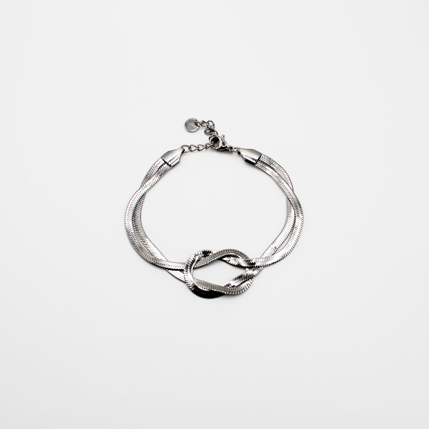 Bracelet chaîne plate et noeud