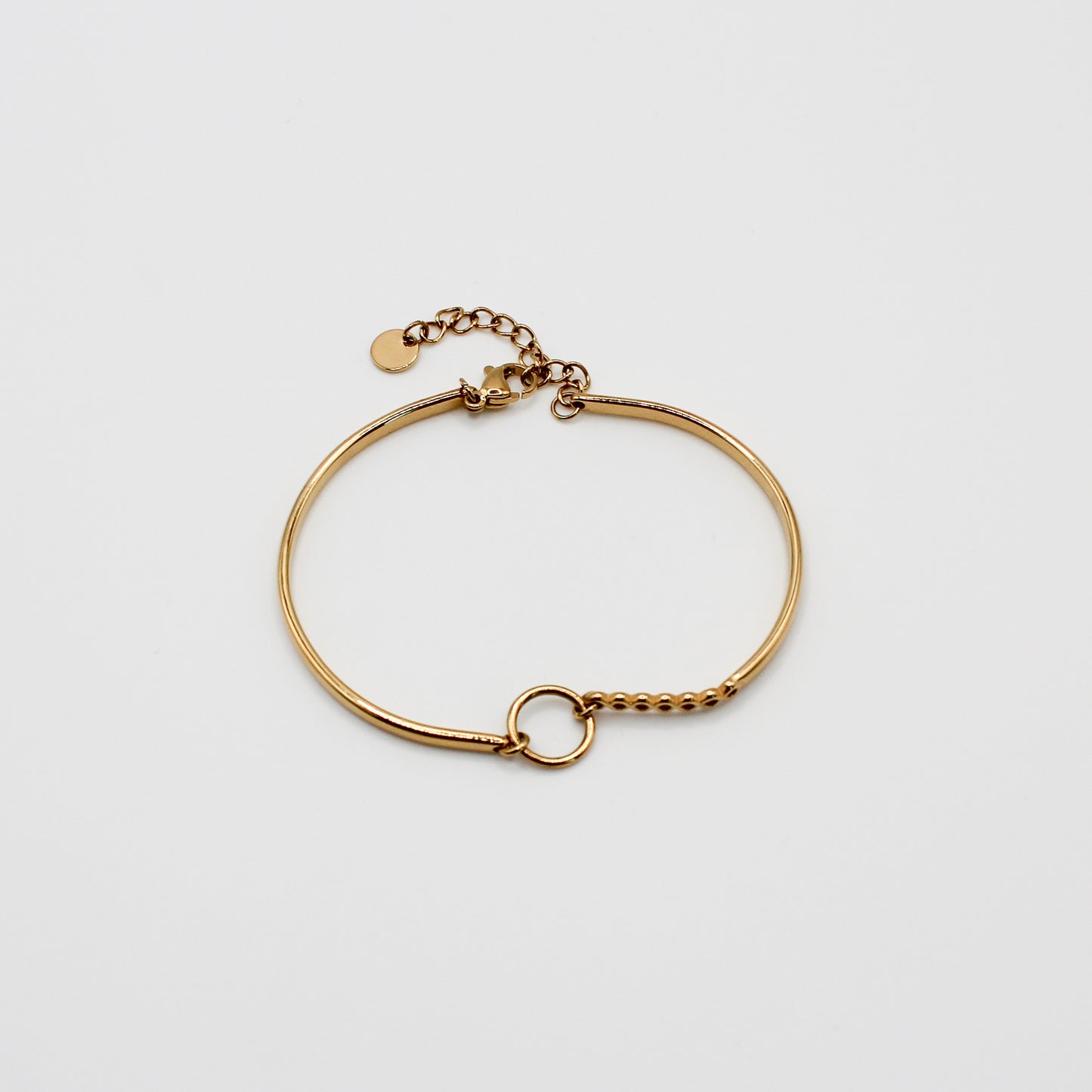 Bracelet jonc avec cercle