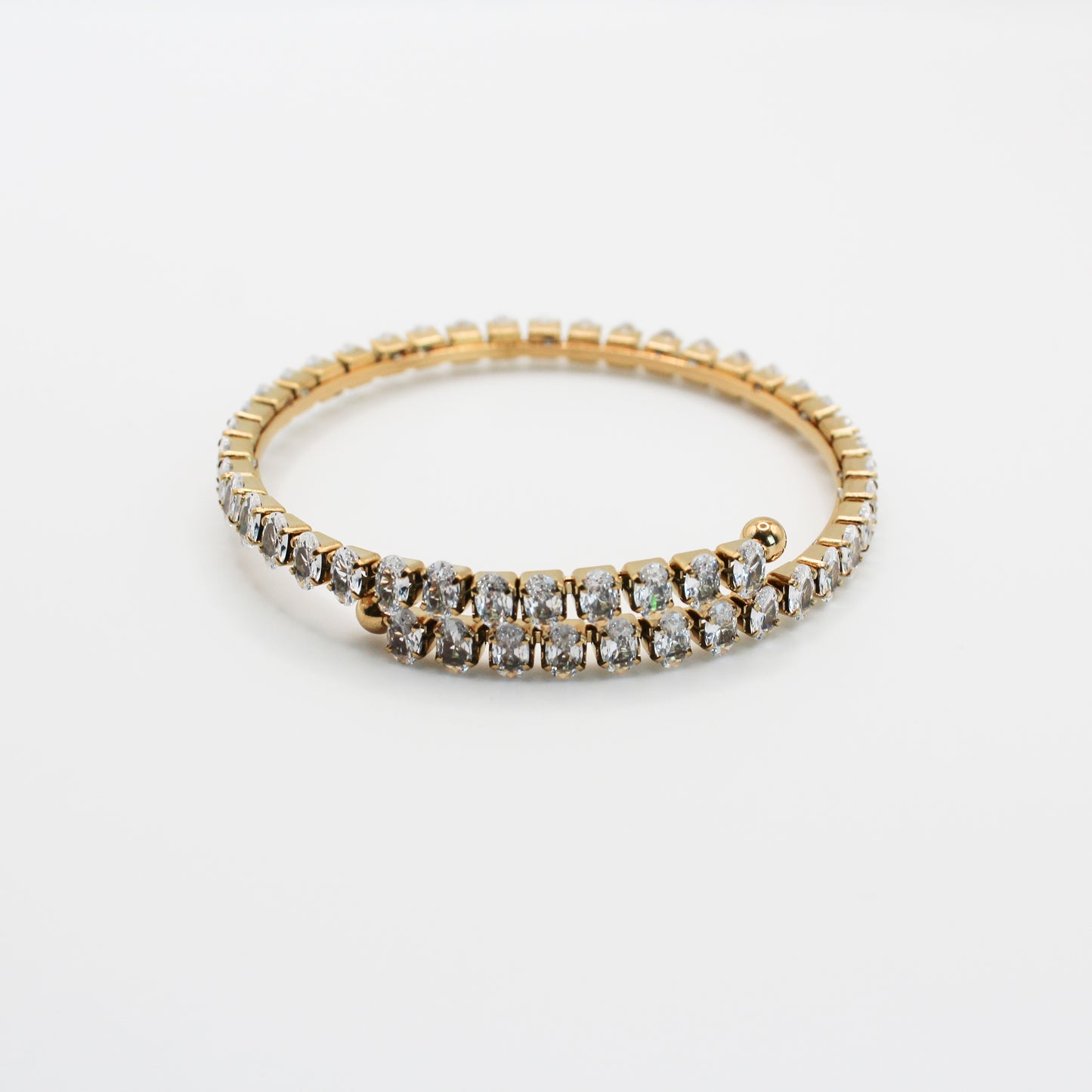 Bracelet ovales zirconium