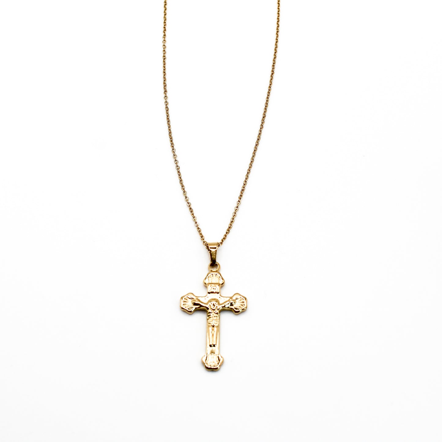 Collier pendentif croix crucifix