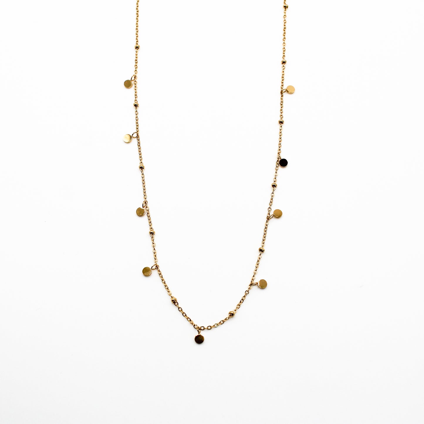 Collier pampilles rondes
